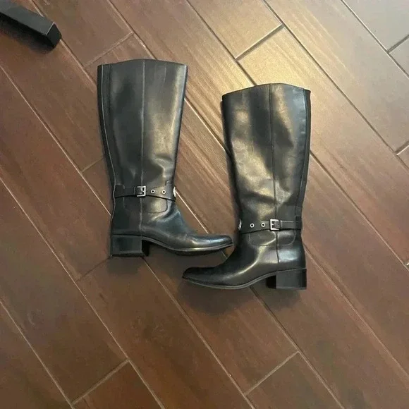 Michael Kors Black Leather Boots